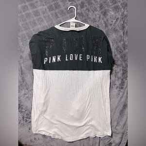Pink Victoria’s Secret Bling Oversized Small Top
